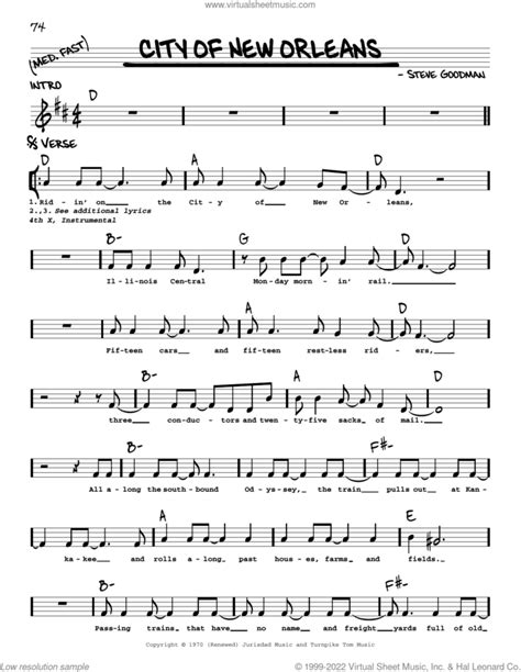 words to city of new orleans